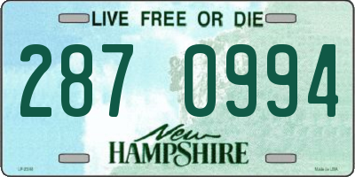 NH license plate 2870994