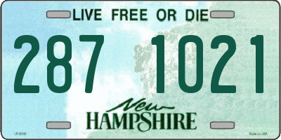 NH license plate 2871021