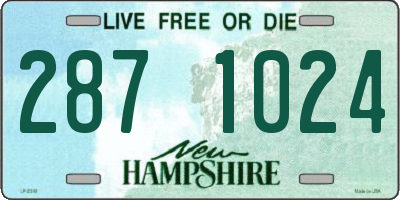 NH license plate 2871024
