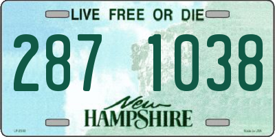 NH license plate 2871038