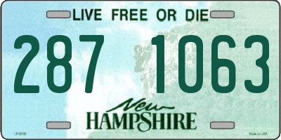 NH license plate 2871063