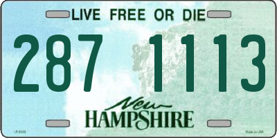NH license plate 2871113