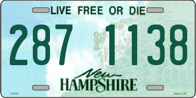 NH license plate 2871138