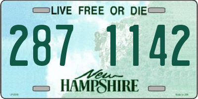NH license plate 2871142