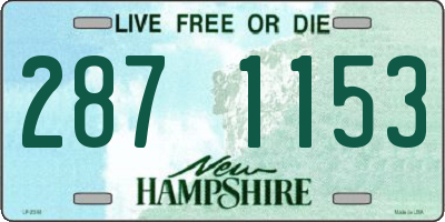 NH license plate 2871153