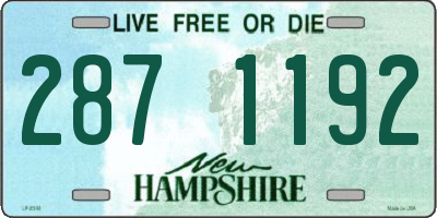 NH license plate 2871192