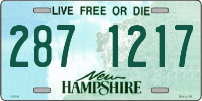 NH license plate 2871217