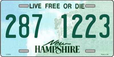 NH license plate 2871223