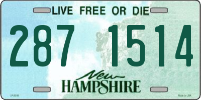 NH license plate 2871514