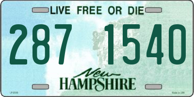 NH license plate 2871540