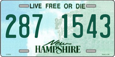 NH license plate 2871543