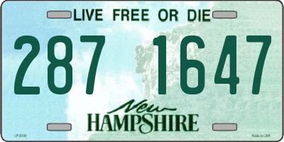 NH license plate 2871647