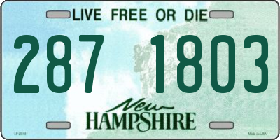 NH license plate 2871803