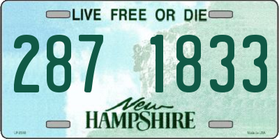 NH license plate 2871833