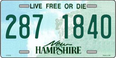 NH license plate 2871840