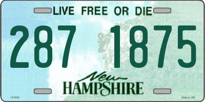 NH license plate 2871875