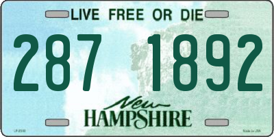 NH license plate 2871892