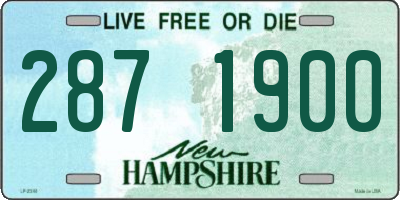 NH license plate 2871900
