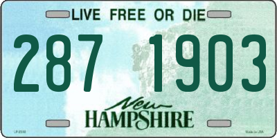 NH license plate 2871903