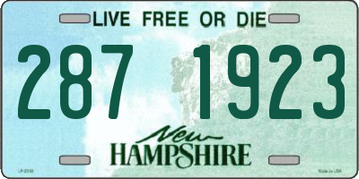 NH license plate 2871923