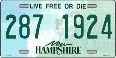 NH license plate 2871924