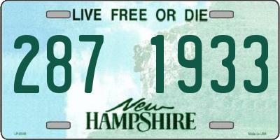 NH license plate 2871933