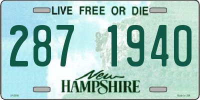 NH license plate 2871940