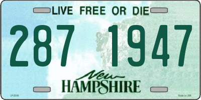 NH license plate 2871947