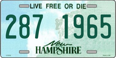 NH license plate 2871965