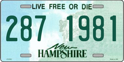 NH license plate 2871981