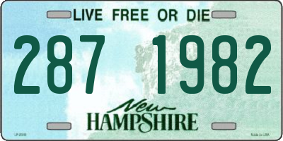 NH license plate 2871982