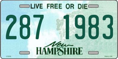 NH license plate 2871983