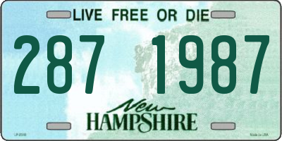NH license plate 2871987