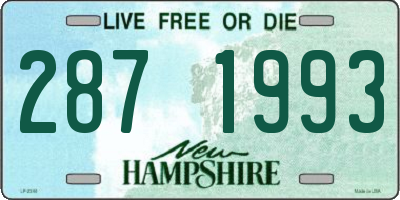 NH license plate 2871993