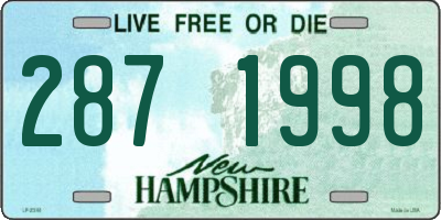 NH license plate 2871998