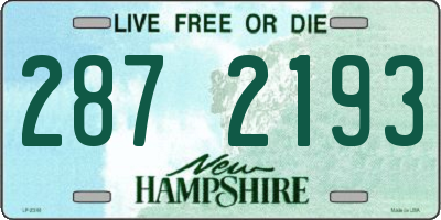 NH license plate 2872193