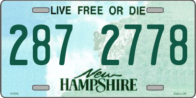 NH license plate 2872778