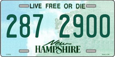 NH license plate 2872900