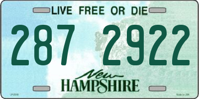NH license plate 2872922
