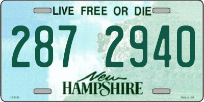 NH license plate 2872940