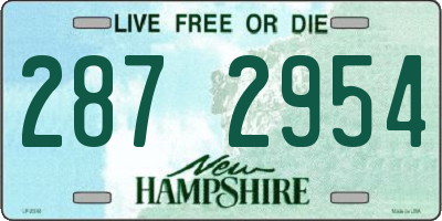 NH license plate 2872954