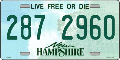 NH license plate 2872960