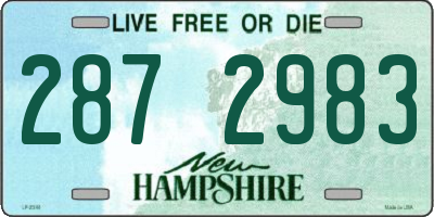 NH license plate 2872983