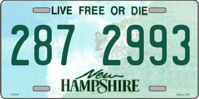 NH license plate 2872993
