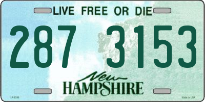 NH license plate 2873153