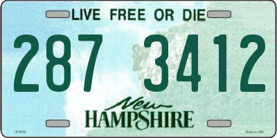 NH license plate 2873412