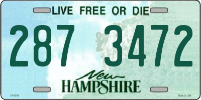 NH license plate 2873472