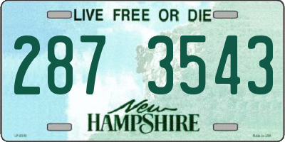 NH license plate 2873543