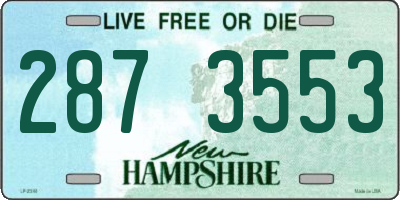NH license plate 2873553