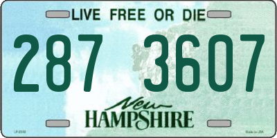 NH license plate 2873607
